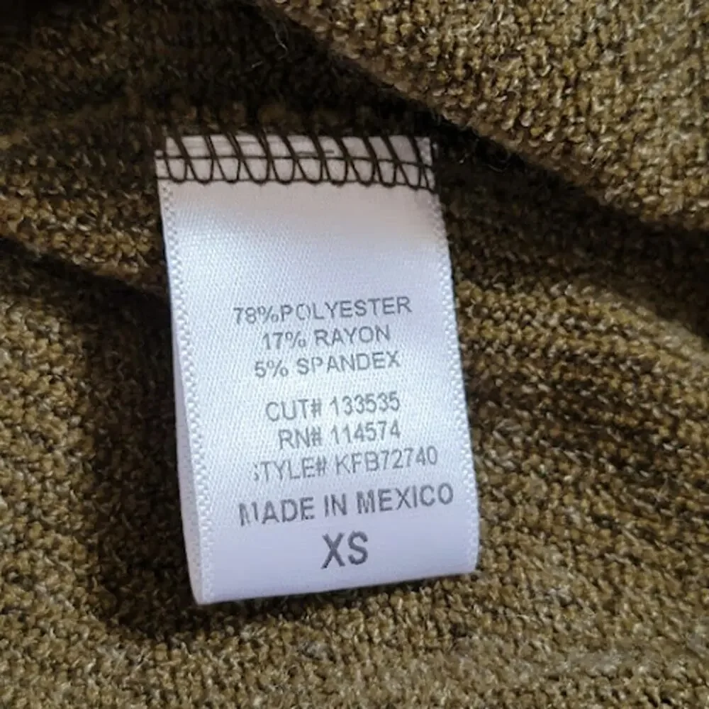 Anthropologie RO&DE- moss green dress- size XS (bigger fit) - Picture 9 of 9